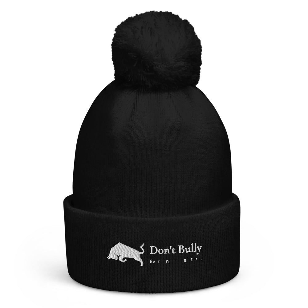 Don't Bully Logo Pom pom beanie