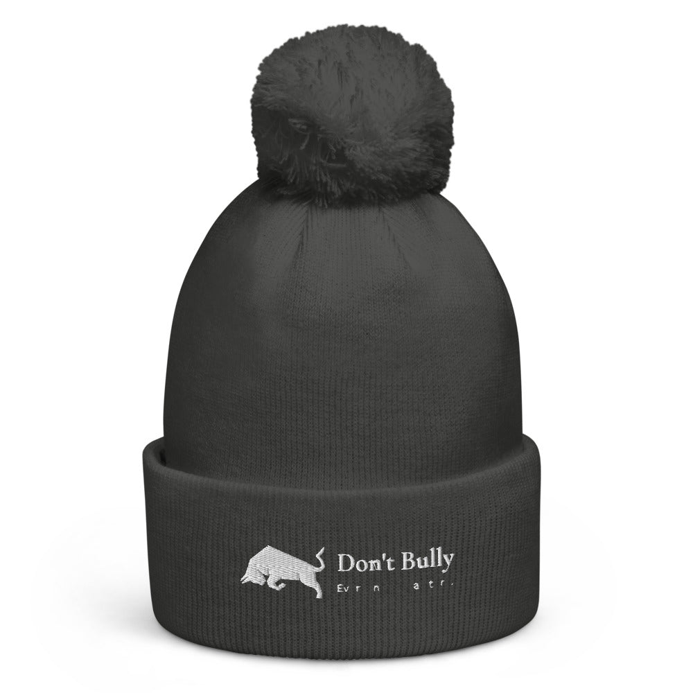 Don't Bully Logo Pom pom beanie