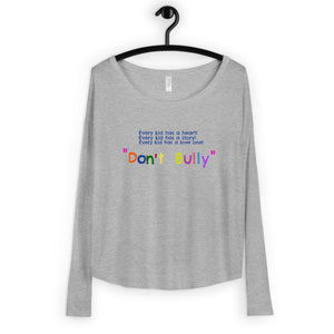 Vibrant message Ladies' Long Sleeve Tee