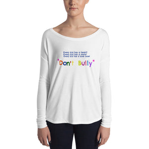 Vibrant message Ladies' Long Sleeve Tee